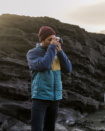 Born Explorer Polar-Lined Sherpa Fleece - Dark Denim - Lifestyle