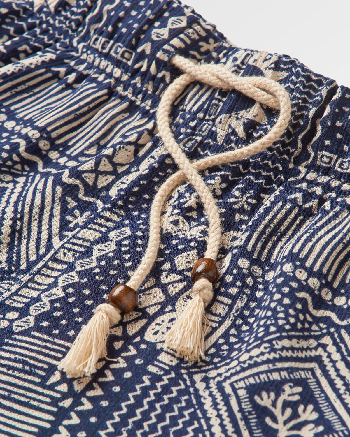 Santosa Woven Short - Vintage Patchwork Navy - Flatlay