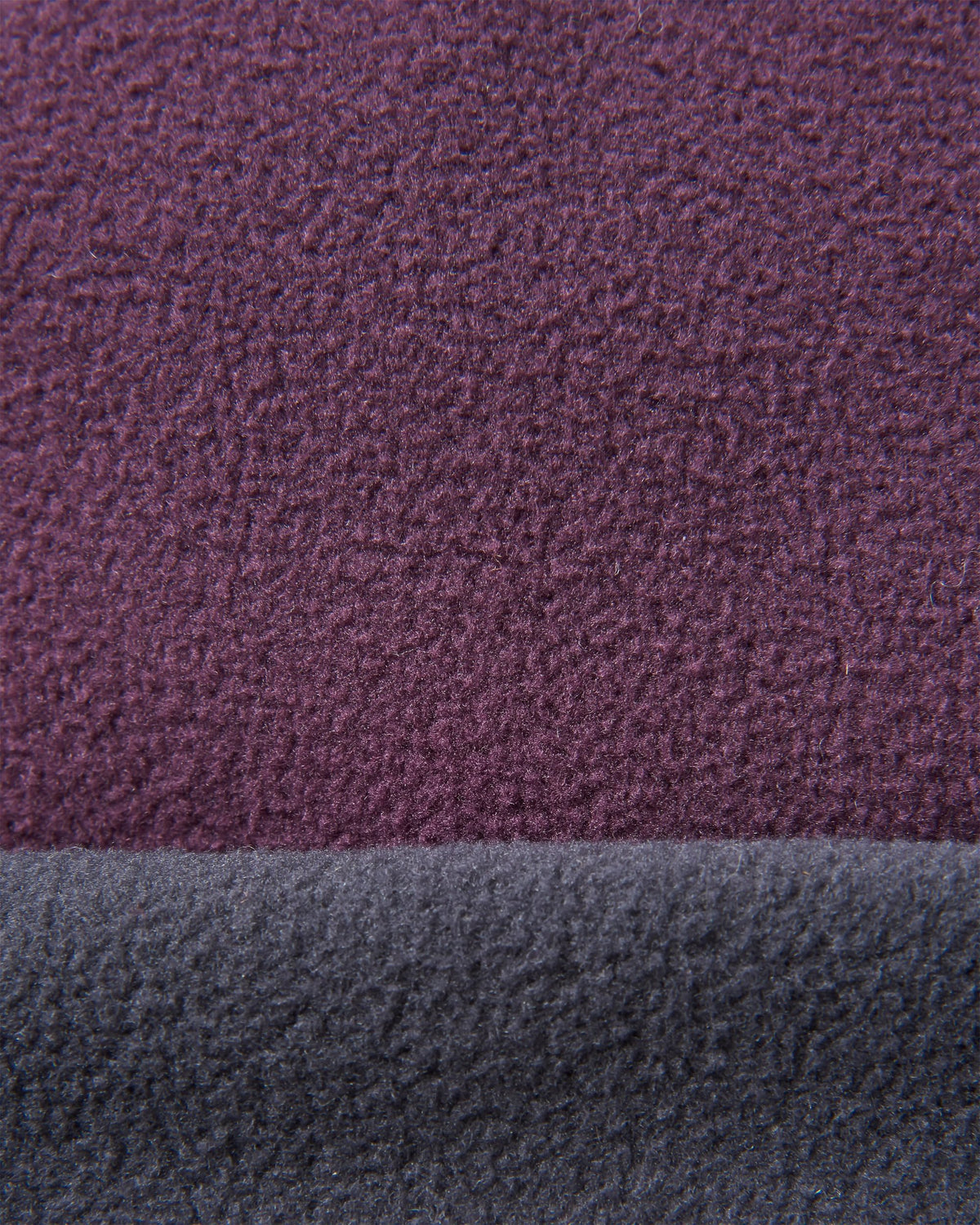 Set Off Polar Fleece Beanie - Deep Plum/Charcoal - Flatlay