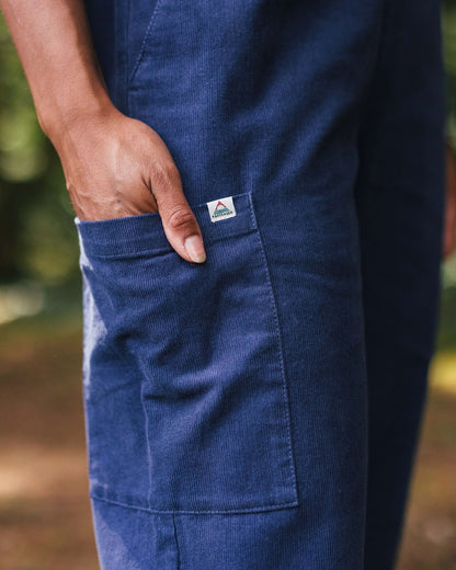 Someday Cotton Corduroy Trouser - Dark Denim - Lifestyle