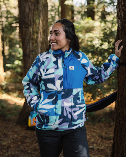 Home Sherpa Fleece - Mountain Foliage Purple - Lifestyle
