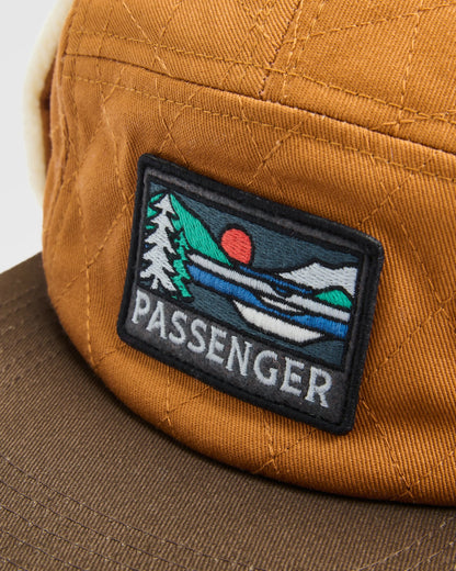 Nightfall Polar Fleece Lined Hat - Retro Orange - Flatlay