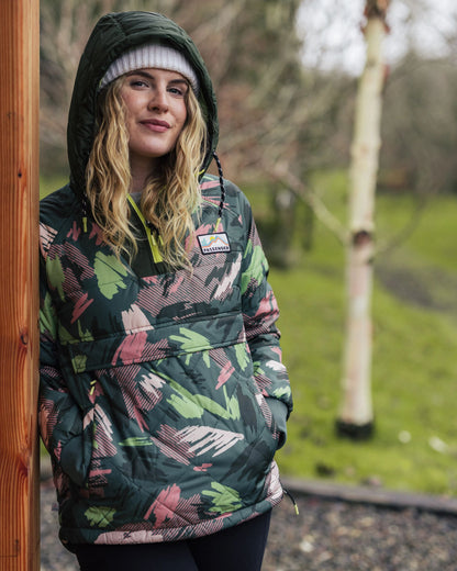 Ocean Insulated Anorak - Abstract Mountain Fir Tree - Lifestyle