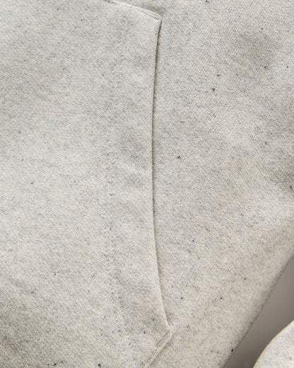 Roam Slow Women's Cotton Hoodie - Light Grey Marl - Flatlay