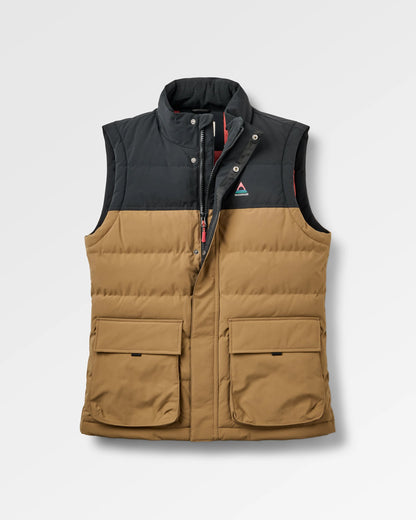 Baltic Insulated Gilet - Caramel/Black - Flatlay