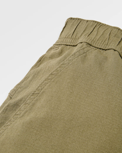 Kimmer Ripstop Cotton Trouser - Dusty Olive - Flatlay
