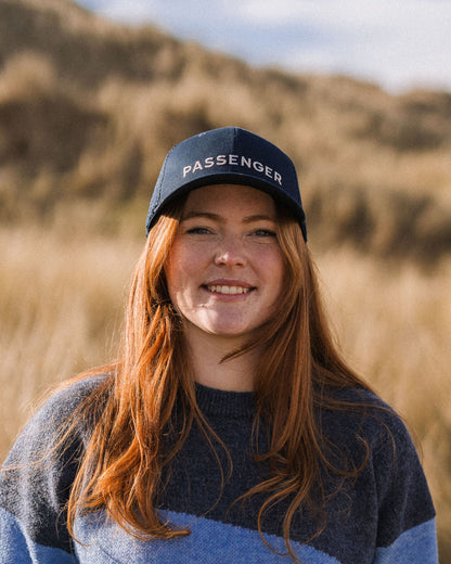 Passenger Cotton Trucker Cap - Rich Navy - Lifestyle - Female