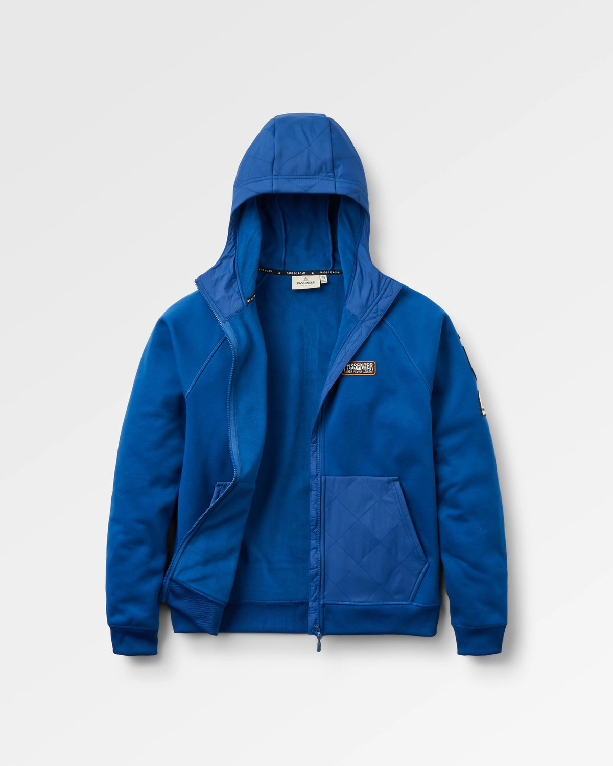 Men's Solscape Active Hoodie - Blue Navy Marl - Flatlay
