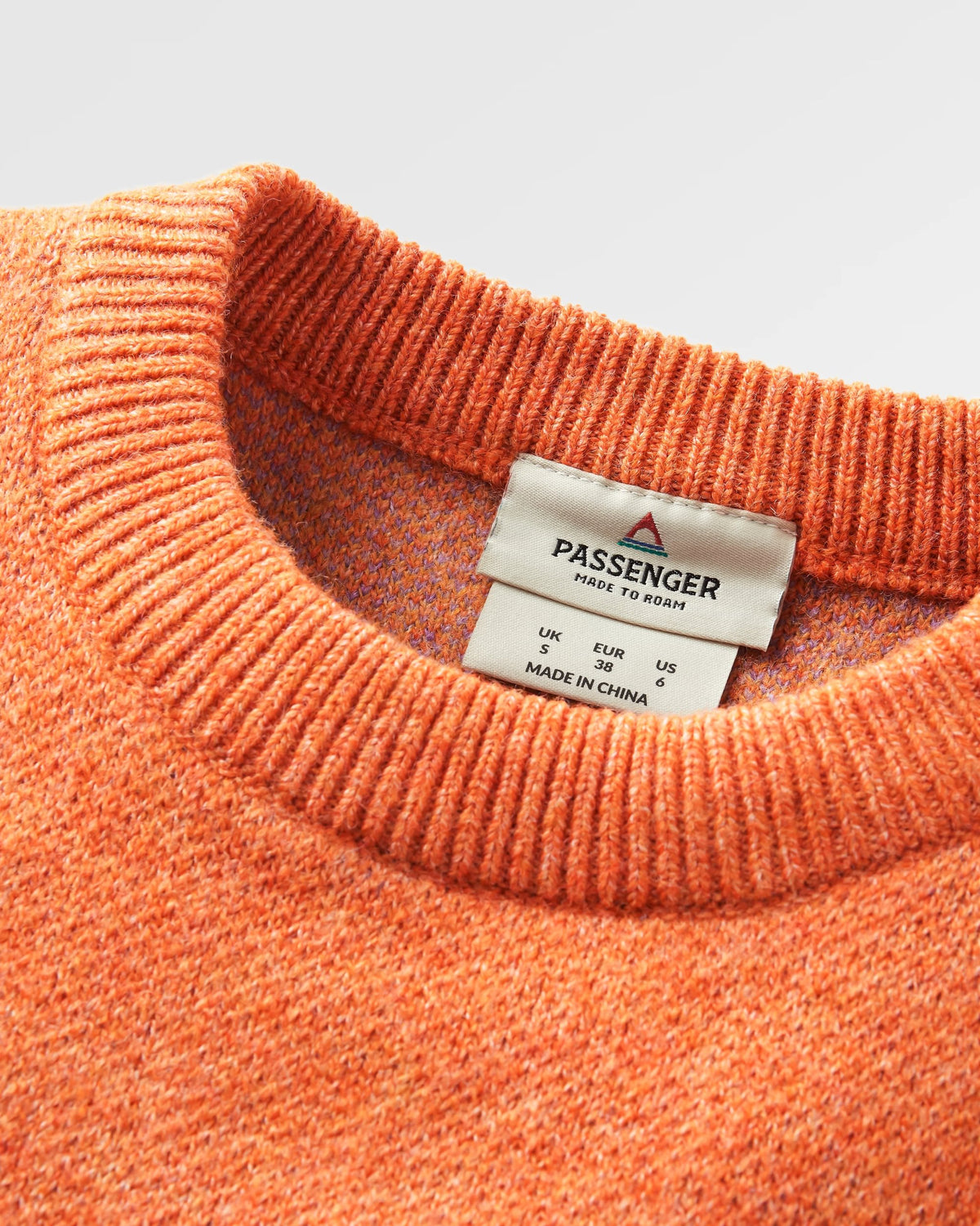 Scenic Knitted Jumper - Scenic Sunrise Orange - Flatlay