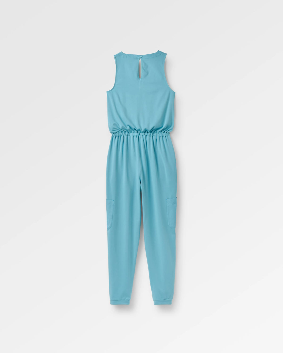 Aria Jumpsuit - Retro Blue  - Flatlay