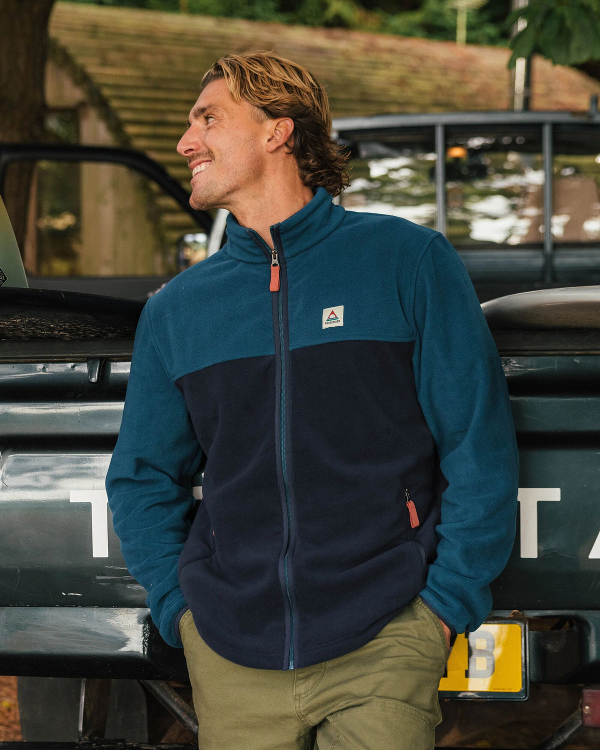 Ridge Full Zip Polar Fleece - Tidal Blue/Rich Navy - Lifestyle