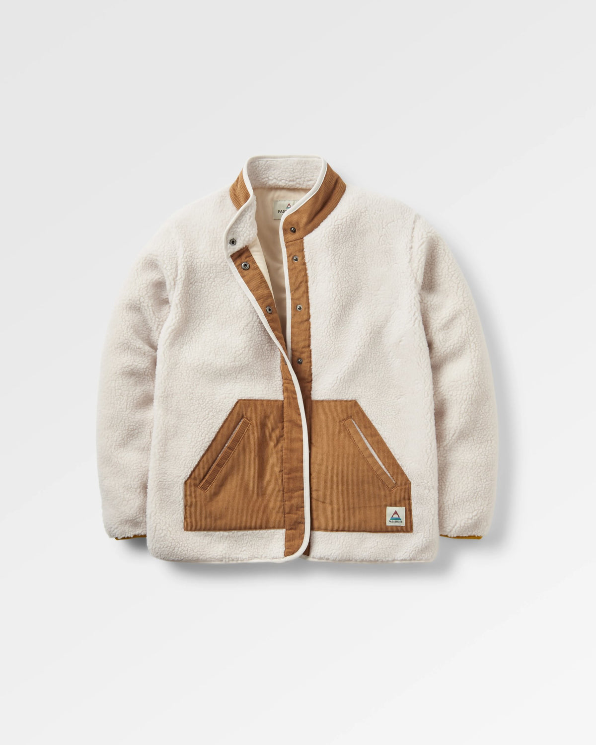Clover Sherpa Fleece - Vintage White - Flatlay