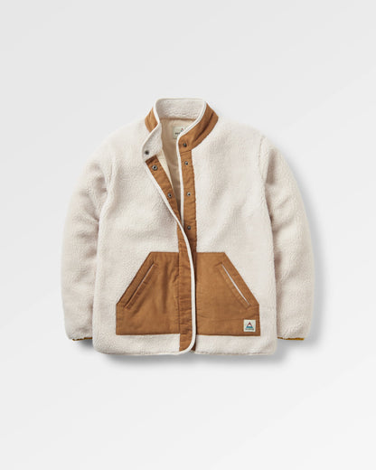 Clover Sherpa Fleece - Vintage White - Flatlay