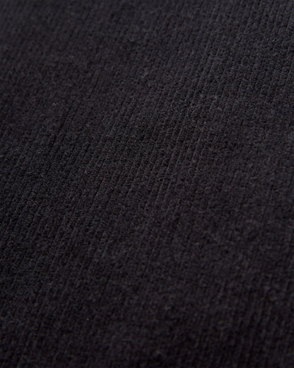 Someday Cotton Corduroy Cropped Trouser - Black - Flatlay