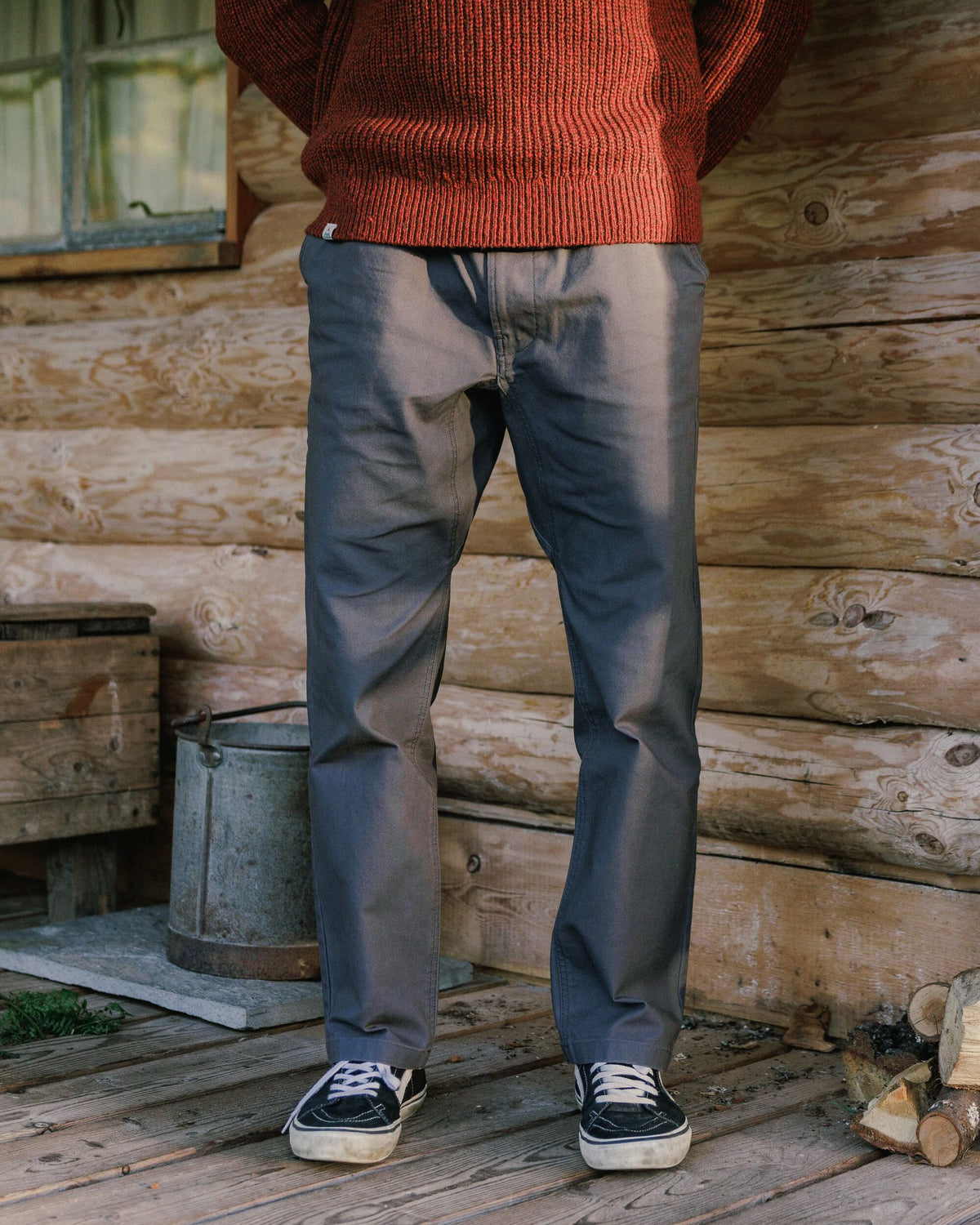 Adventurer Canvas Trouser - Charcoal - Lifestyle