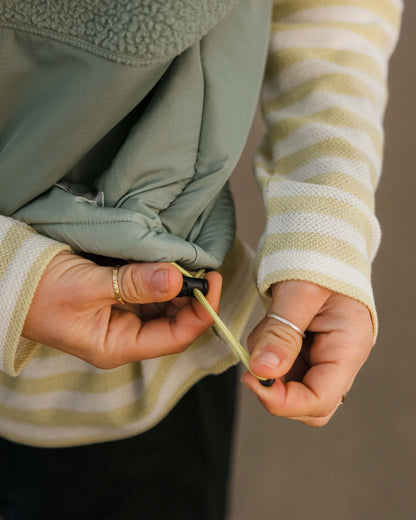 Beebalm Sherpa Fleece Vest - Pistachio - Lifestyle