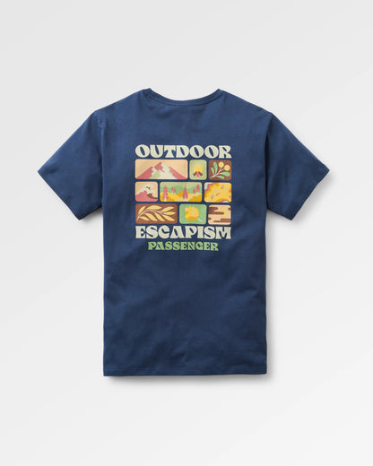 Patches T-Shirt - Rich Navy - Flatlay