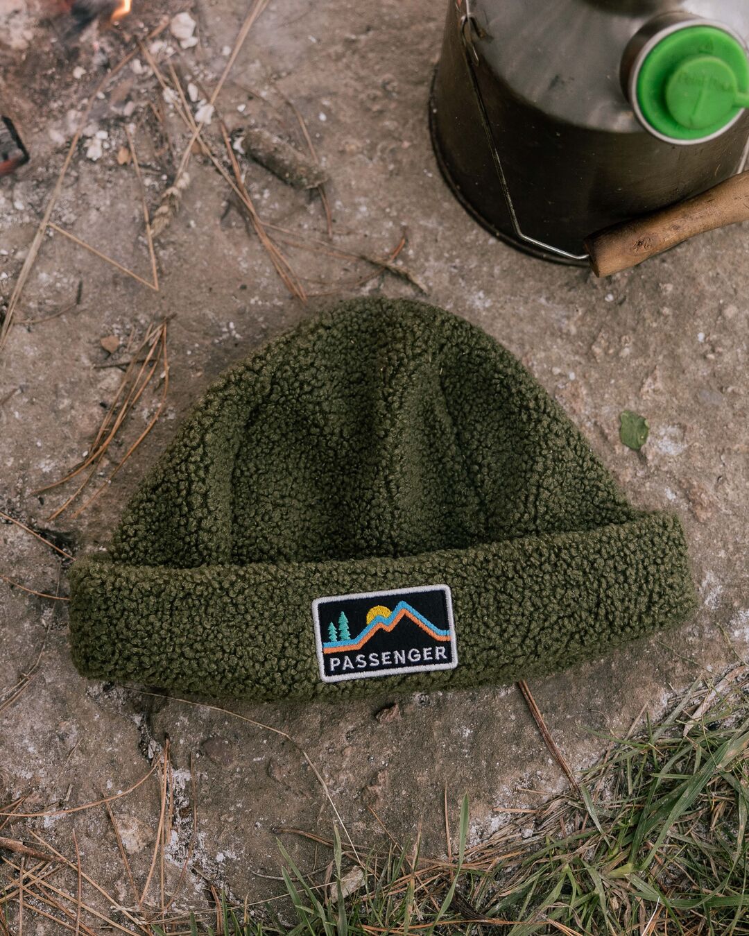 Peak Sherpa Beanie - Khaki - Lifestyle