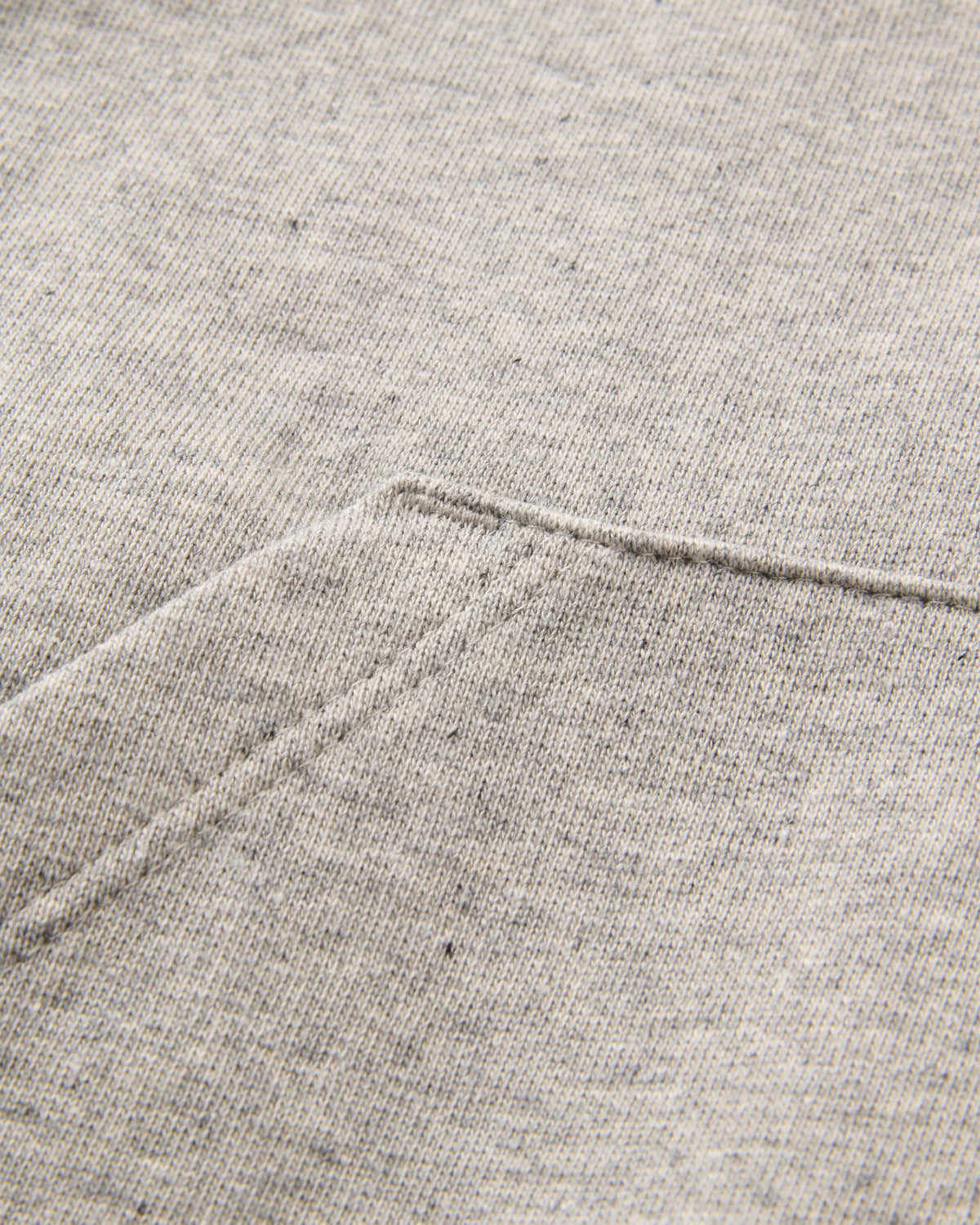 Riser Cotton Hoodie - Grey Marl - Flatlay