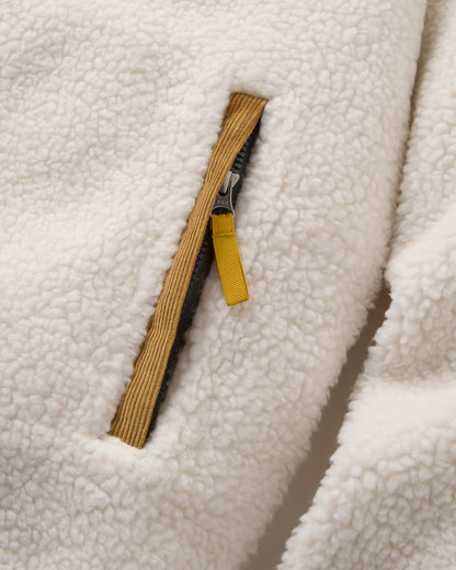 Trekker Deep-Pile Sherpa Fleece - Warm Ivory - Flatlay