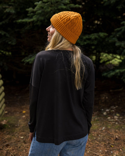 Craft Cotton LS T-Shirt - Black - Lifestyle