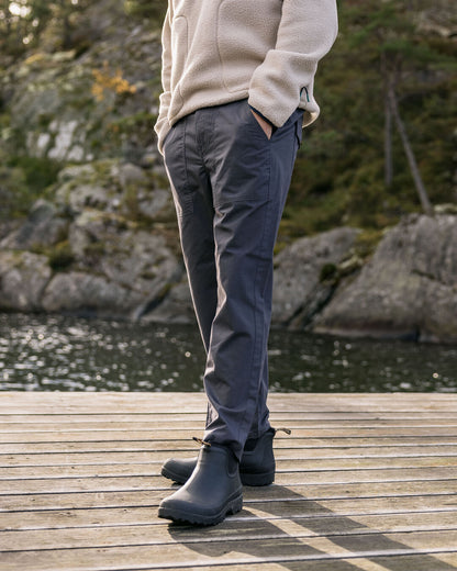 Timeless Crop Trouser - Charcoal - Lifestyle