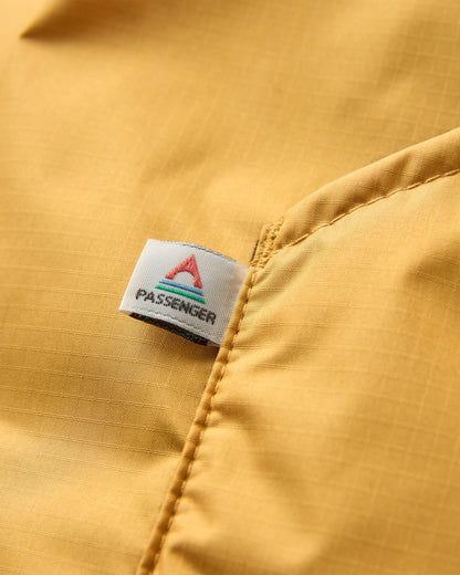 Escapism Sherpa Lined Changing Robe - Spruce Yellow - Flatlay