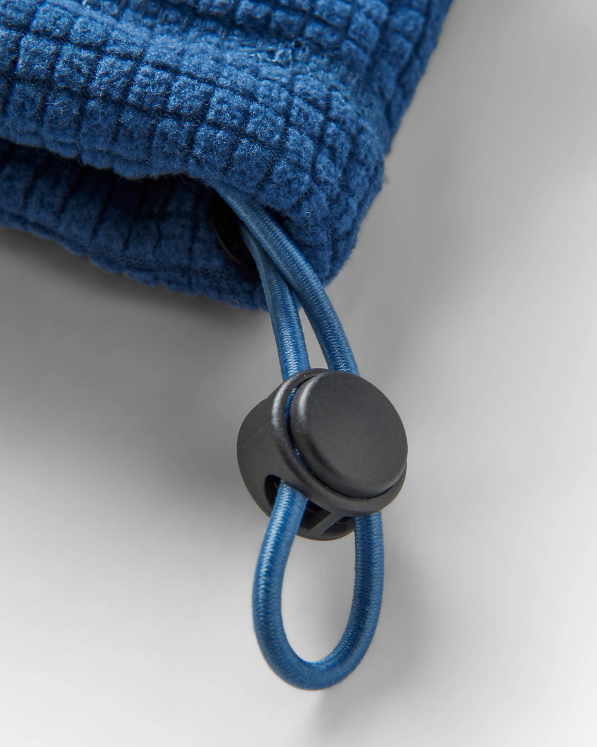 Point Grid Polar Fleece Hoodie - Dark Denim - Flatlay