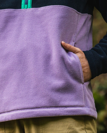 Men's Highland Polartec® Fleece - Lilac/ Deep Navy - Lifestyle