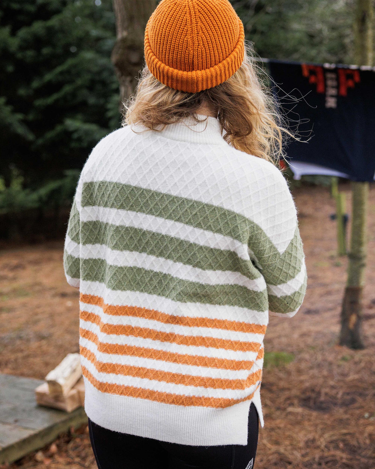 Ramble Knitted Jumper - Off White - Lifestyle