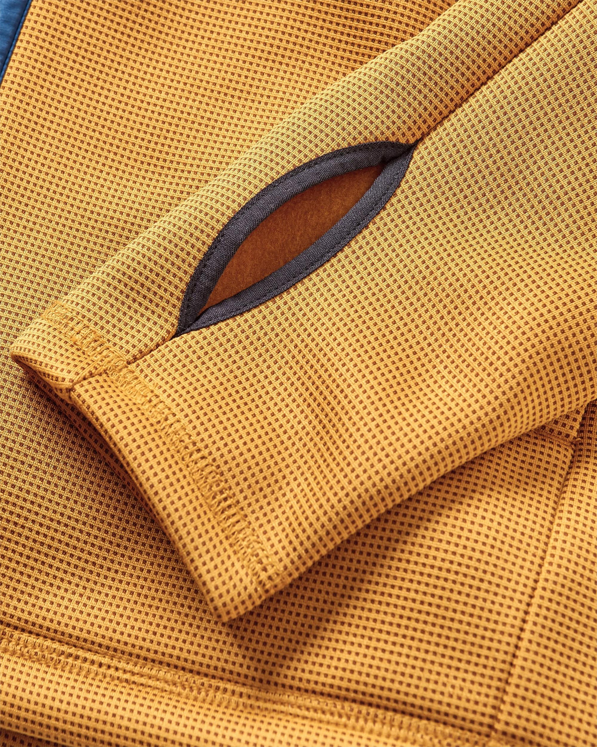 Vertical Full Zip Hooded Fleece - Dusty Ochre - Flatlay