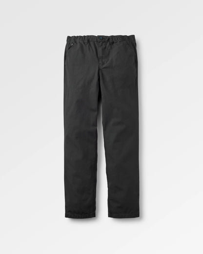 Rif-Raf Cotton Ripstop Trouser - Black - Flatlay