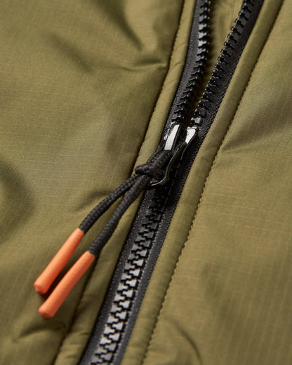 Waves Sherpa Lined Changing Robe - Khaki - Flatlay