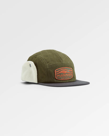 Nightfall Polar Fleece Lined Hat - Dusty Olive - Flatlay