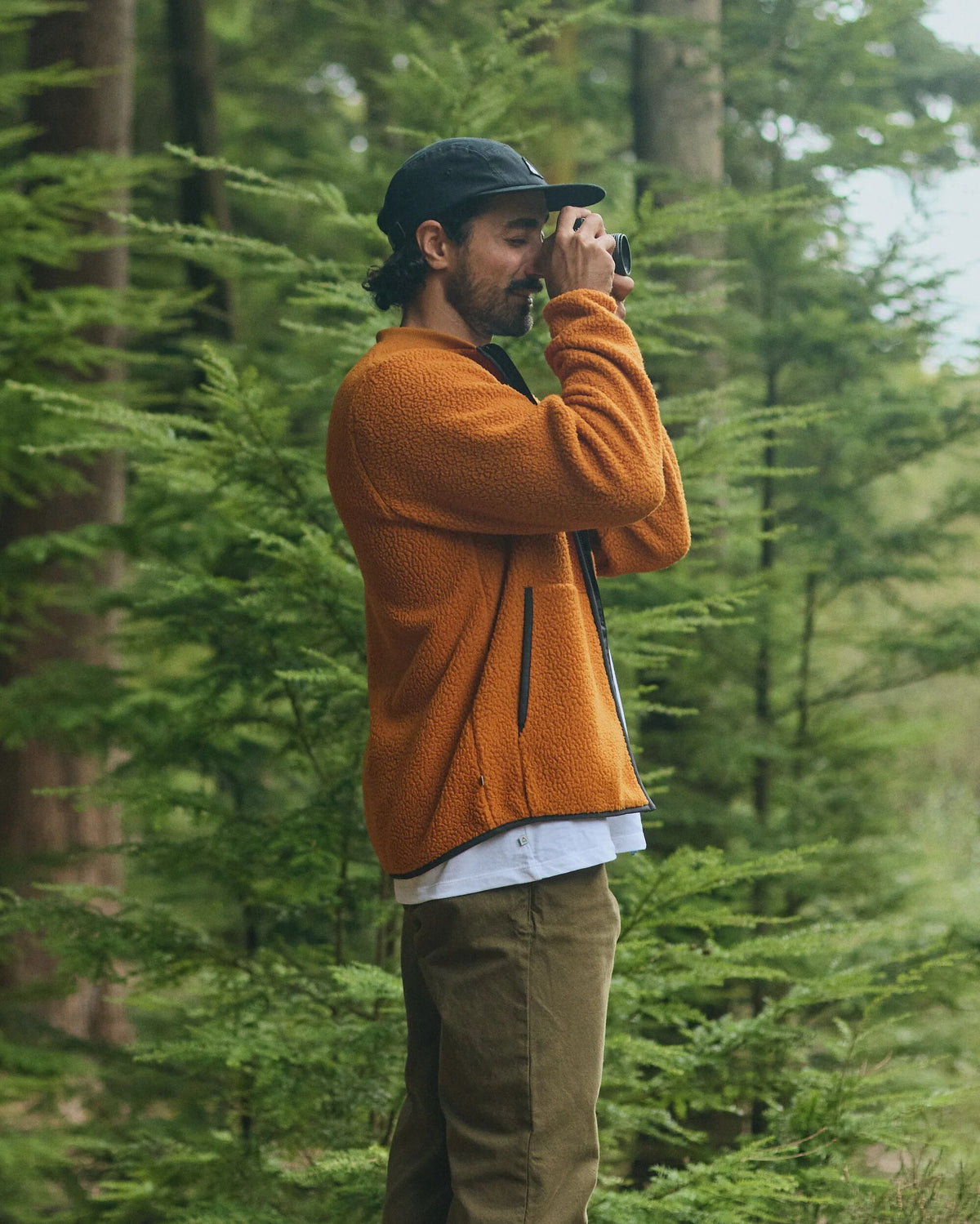Reconnect Sherpa Fleece - Retro Orange - Lifestyle