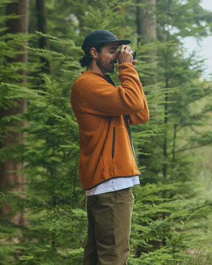 Reconnect Sherpa Fleece - Retro Orange - Lifestyle