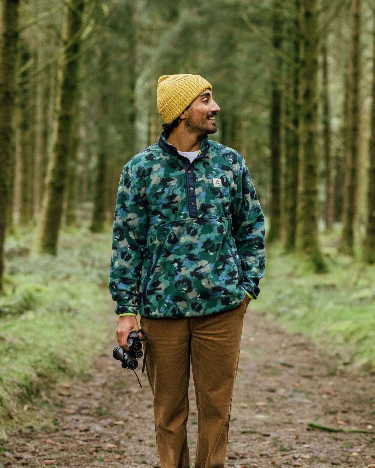 Adrift Polar Fleece - Alpine Camo Rain Forest - Lifestyle