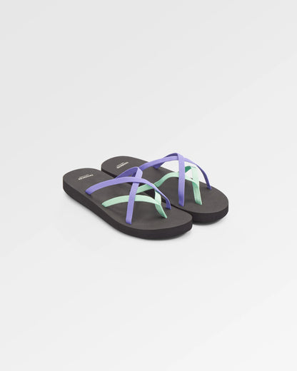 Siren Sandal - Retro Purple/Spearmint - Flatlay