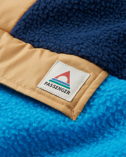 Maren 1/2 Zip Sherpa Fleece - Bluejay - Flatlay