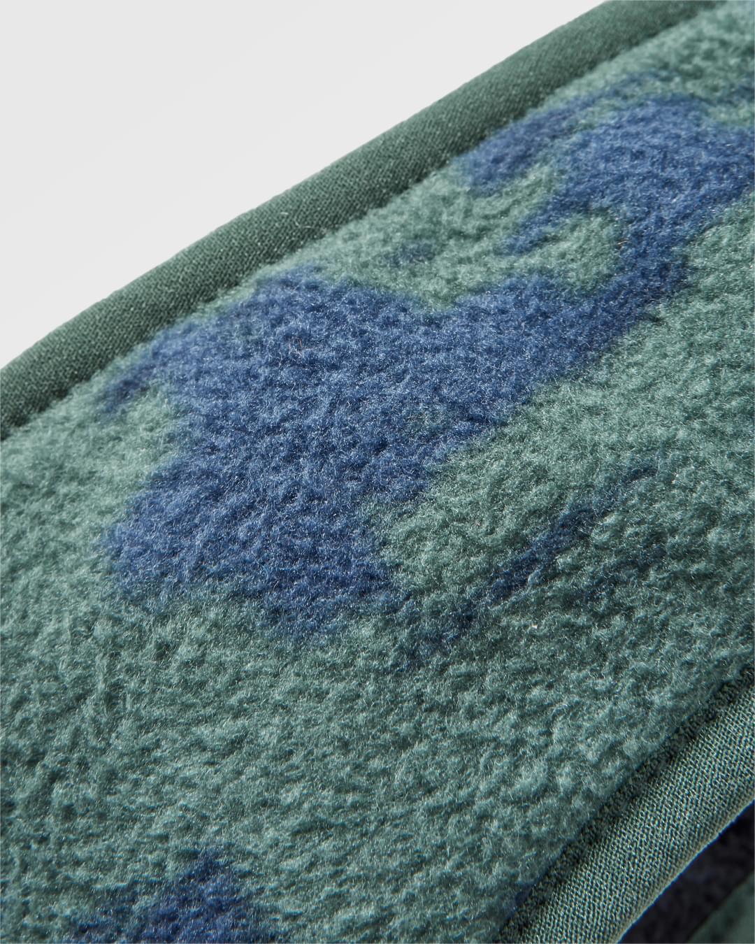 Larch Polar Fleece Headband - Oak Patch Deep Ocean - Flatlay