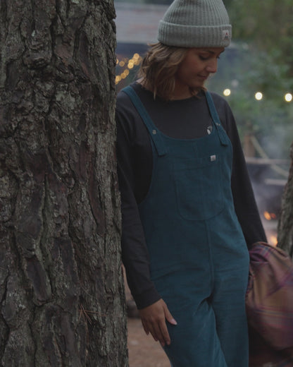 Meadows Cotton Cord Dungarees - Tidal Blue - 