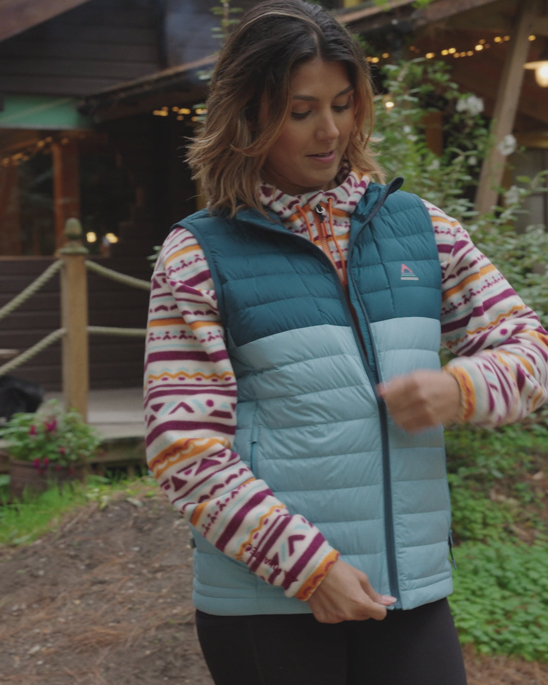 Northstar Down Gilet - Retro Blue/Tidal Blue - 