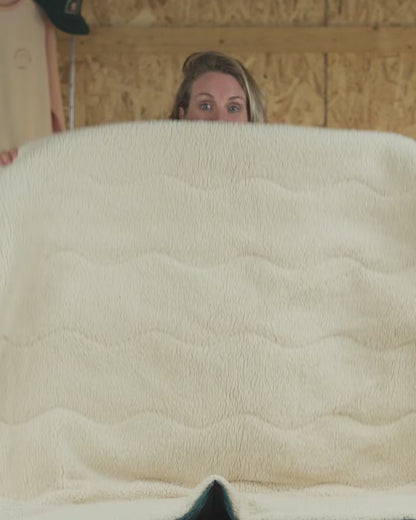 Cabin Sherpa Blanket - Cornflower - 