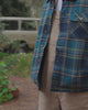 Falcon Cotton Jacket - Tidal Blue Check  - 