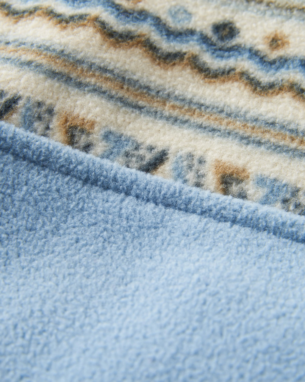 Set Off Polar 1/4 Zip Fleece - Geo Stripe Birch  - Flatlay