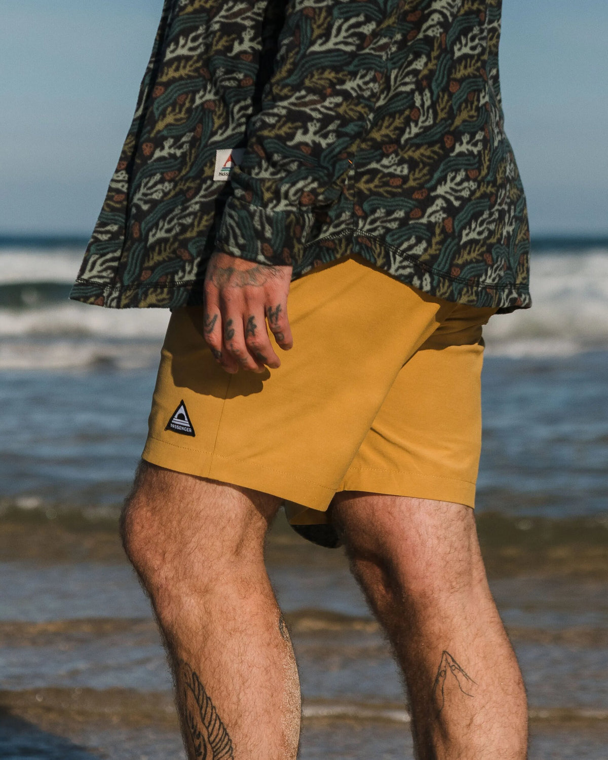 Drifter All Purpose Short - Mustard Gold - Lifestyle