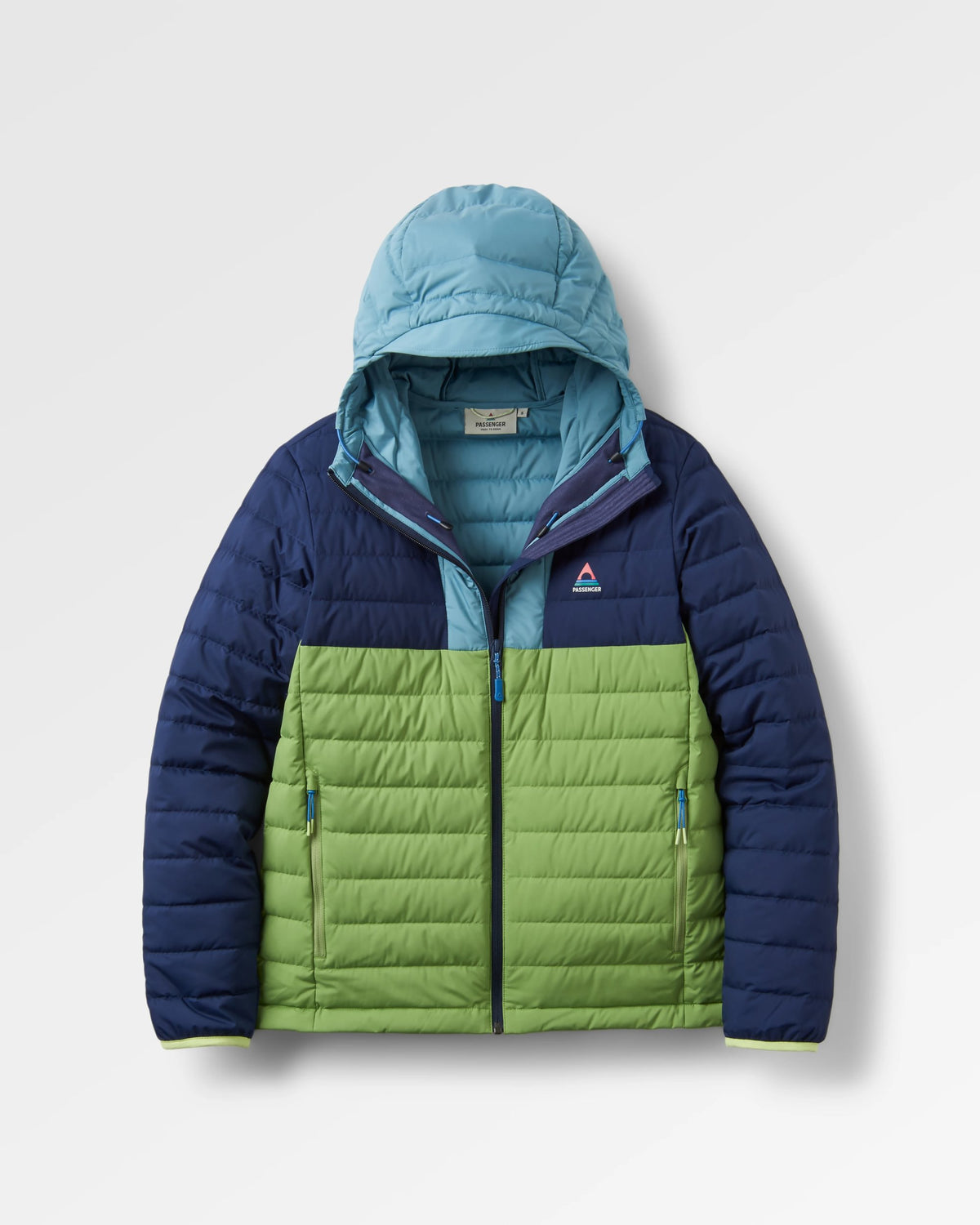 Northstar Down Jacket -  Rich Navy/Pear Green/Arctic - Flatlay