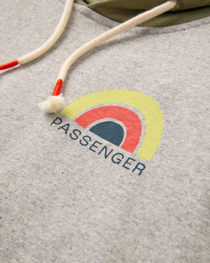 Riser Cotton Hoodie - Grey Marl - Flatlay