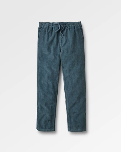 Drifter Cord Relaxed Fit Trouser - Smoke Blue - Flatlay
