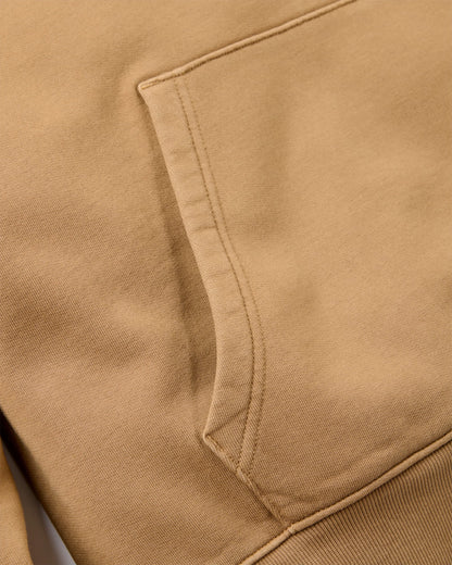Vita Relaxed Fit Hoodie - Caramel - Flatlay
